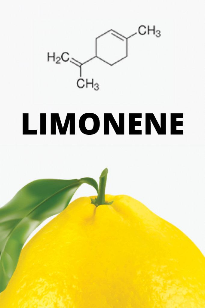 Limonene, terpene molecular structure