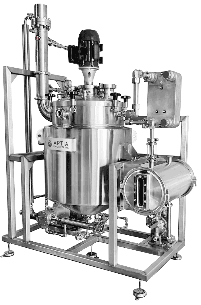 3/4 View of the R60-FFE, Solvent Recovery Unit for Hemp and Cannabis - Designed by Aptia Engineering