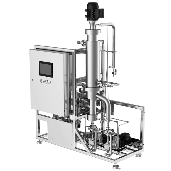 Aptia Engineering WFD-V36 Wiped Film Distillation 3/4 View